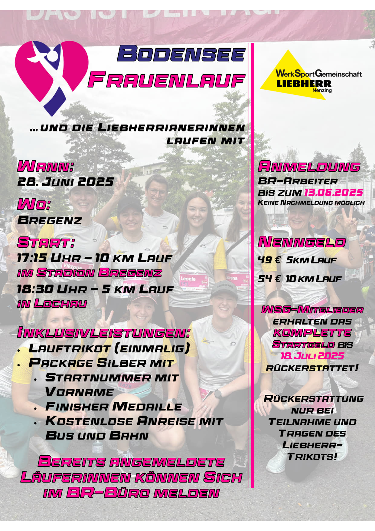 Ausschreibung Frauenlauf 2025
